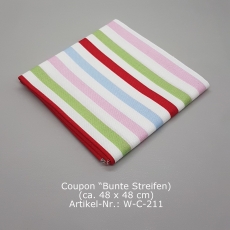 Baumwollstoff Serie "Capri" - Bunte Streifen