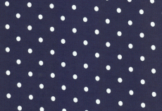 Interlock-Jersey "Weiße Punkte auf d´blau"