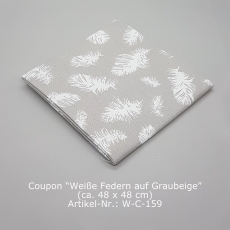 Aus der Serie "Kyoto" - Weiße Federn auf Grau