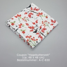 Baumwollstoff Hagebuttenzeit