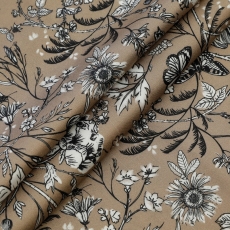 Eco-Viskose-Papillon achwarz/weiß