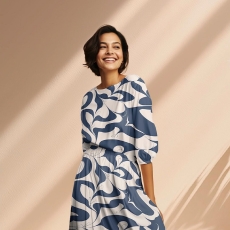Stoffbeispiel für das Sommerkleid "Anna"