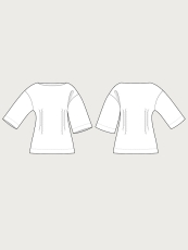 Schnittmuster "Fitted Waist T-Shirt XS-3XL"