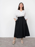 Schnittmuster Elastic waist maxi skirt (XL bis 3XL)