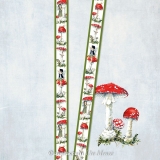 Webband Fliegenpilz und Elfen