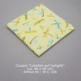 Coupon Libellen auf Hellgelb