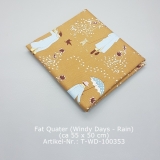 Fat Quarter aus der Serie "Woodland - Juniper Teal"